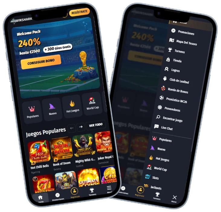 Winshark Casino: Versión Móvil